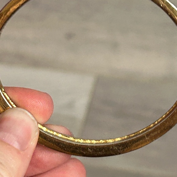 4/$50 Elegant Gold and Red Gemstone Bracelet 7 inches 💜 - Picture 7 of 8